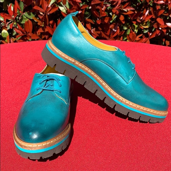 Jafa 397 Teal Loafers Size 38 NWOB - Picture 8 of 10